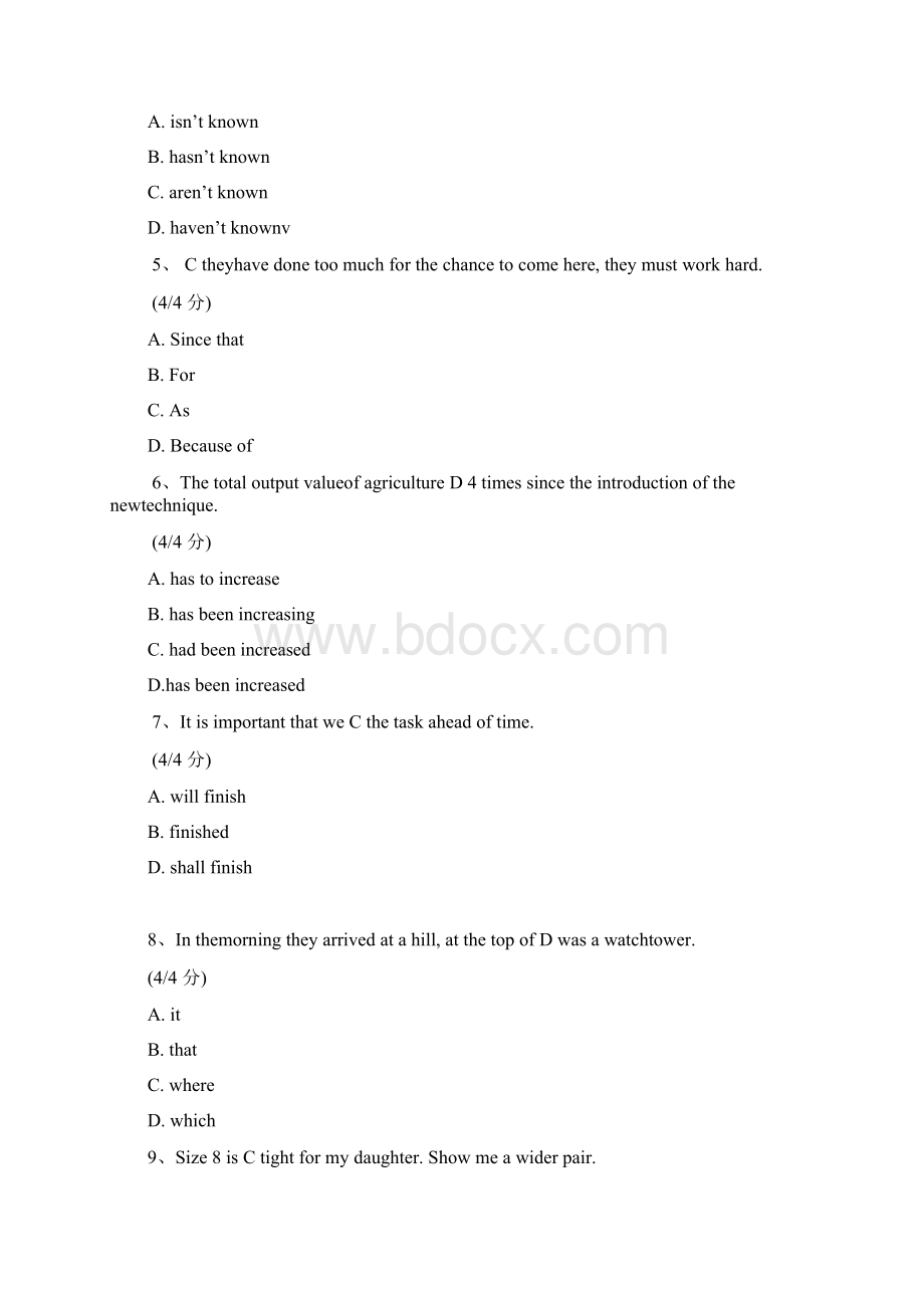 地大《大学英语》在线作业在线作业标准答案.docx_第2页