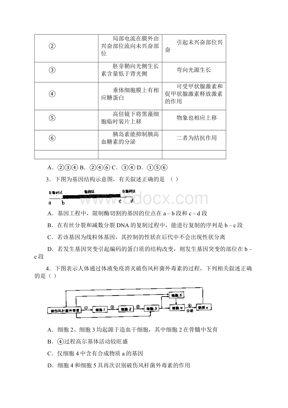 河北省衡水市普通高中学年度高三教学质量监测理科综合能力测试.docx_第2页