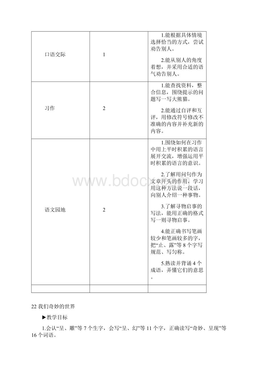 人教部编版三年级语文下册22 我们奇妙的世界教案.docx_第2页