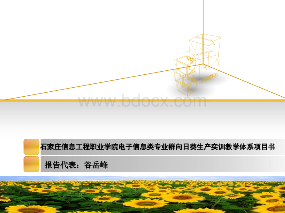 向日葵实训教学体系项目书.ppt_第1页