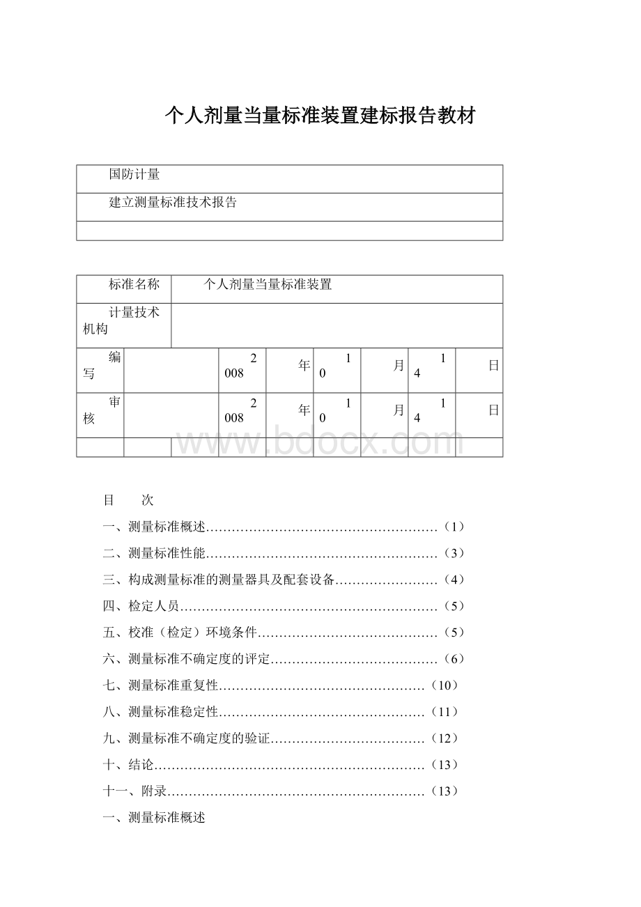 个人剂量当量标准装置建标报告教材.docx