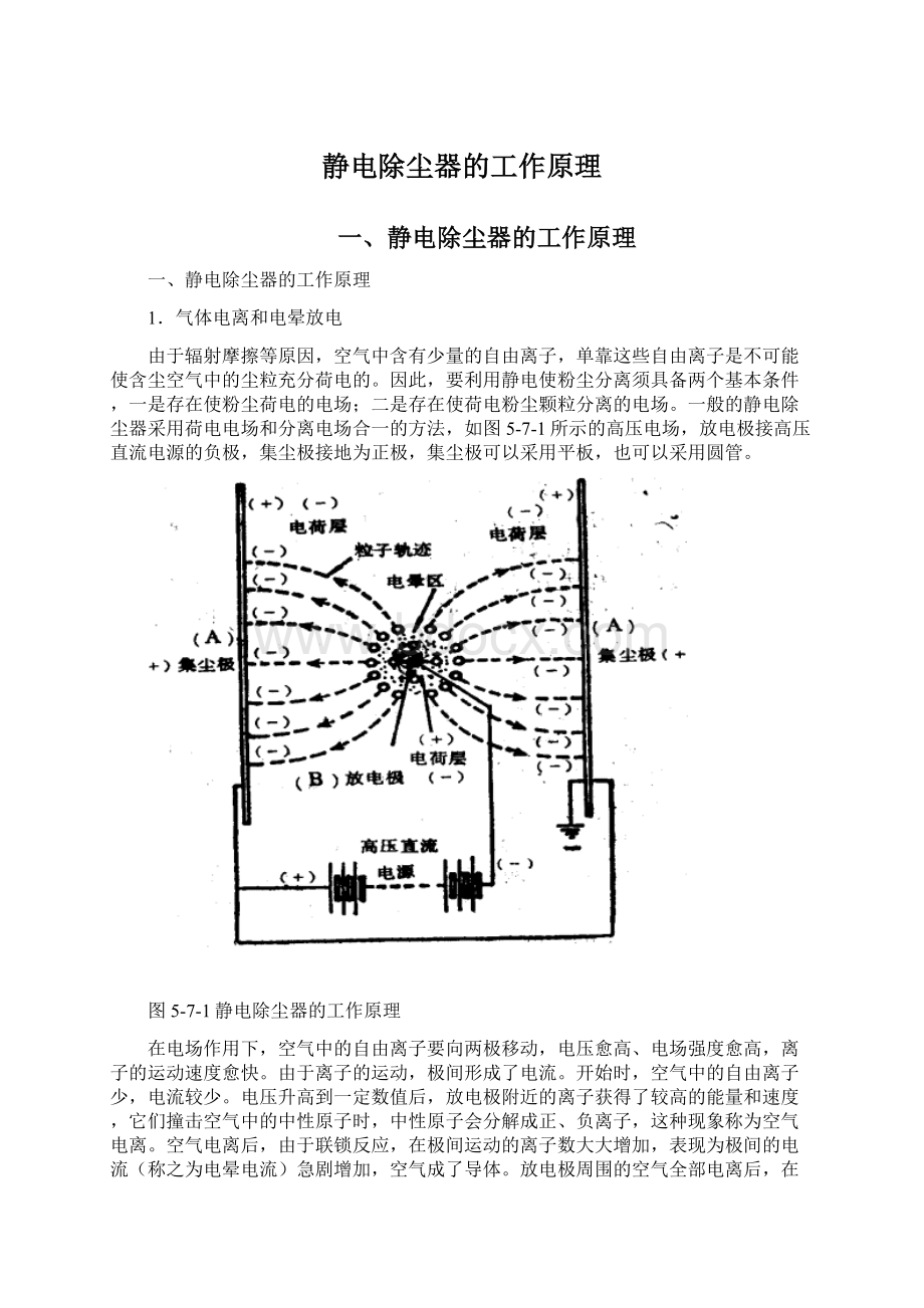 静电除尘器的工作原理.docx