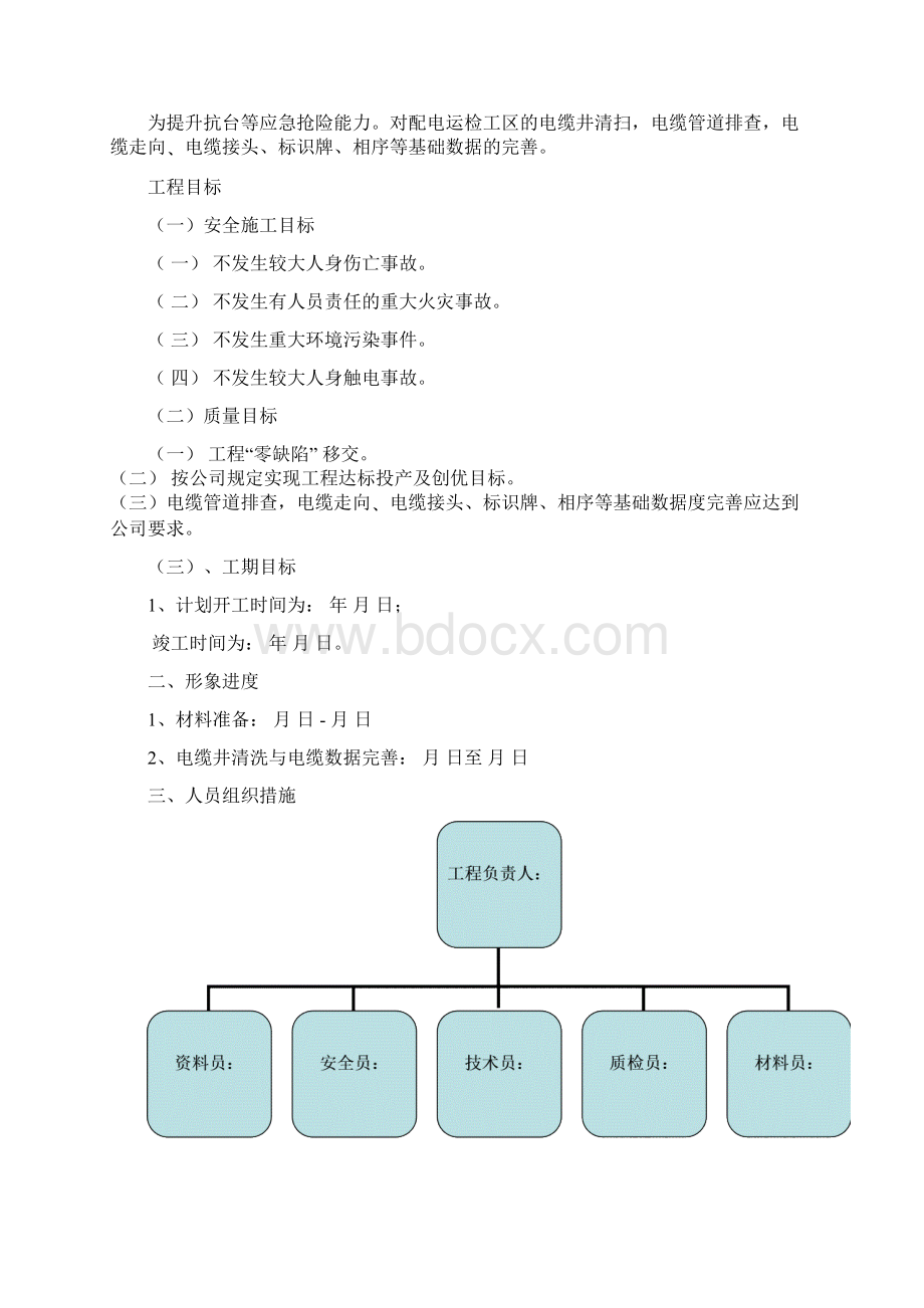 电缆排沟管道维护工程三措一案Word文件下载.docx_第2页