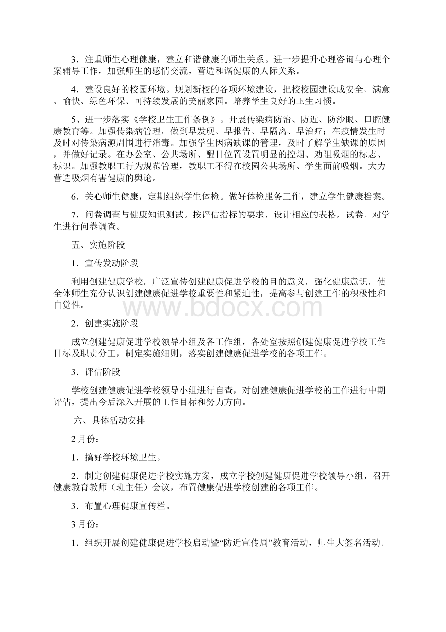 卢集镇小学创建健康促进学校实施方案.docx_第3页