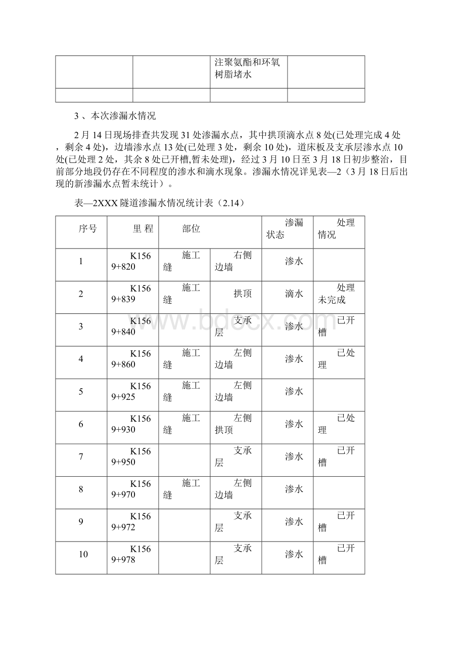 湖南某单洞双线隧道渗漏水整治方案Word文档格式.docx_第3页