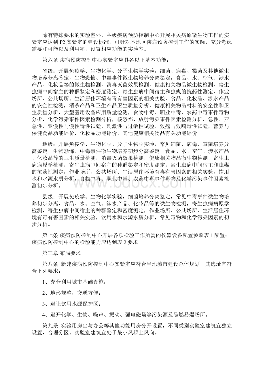 省地县级疾病预防控制中心实验室建设指导意见资料Word文件下载.docx_第2页