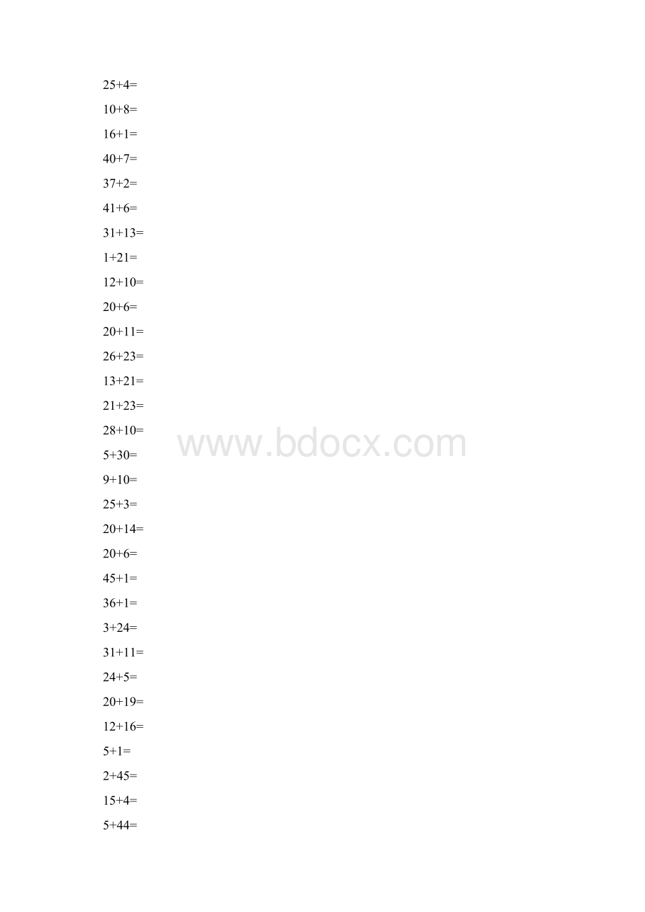 一年级口算800题Word文档格式.docx_第2页