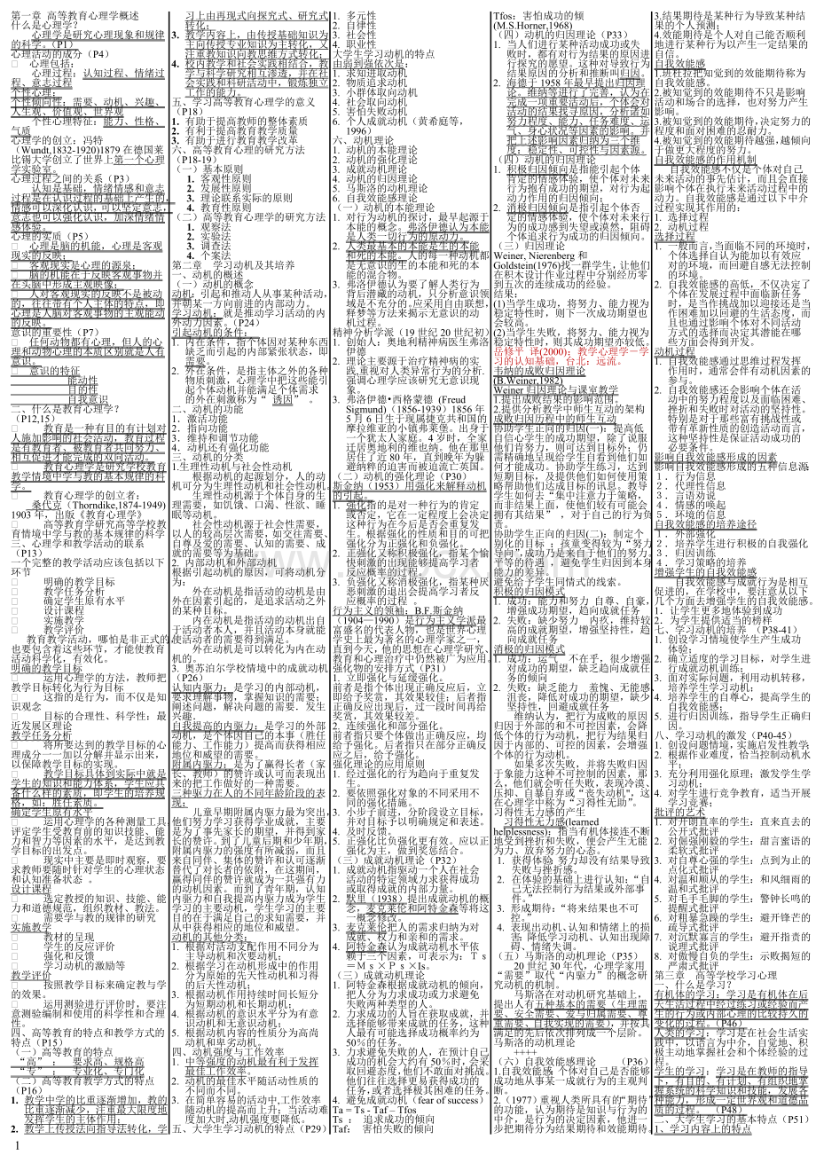 高等教育心理学总结.doc