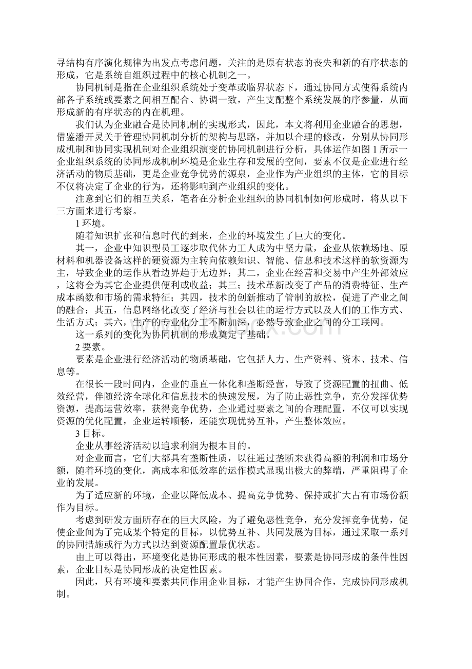 最新企业的自组织协同机制探索 精品文档格式.docx_第3页