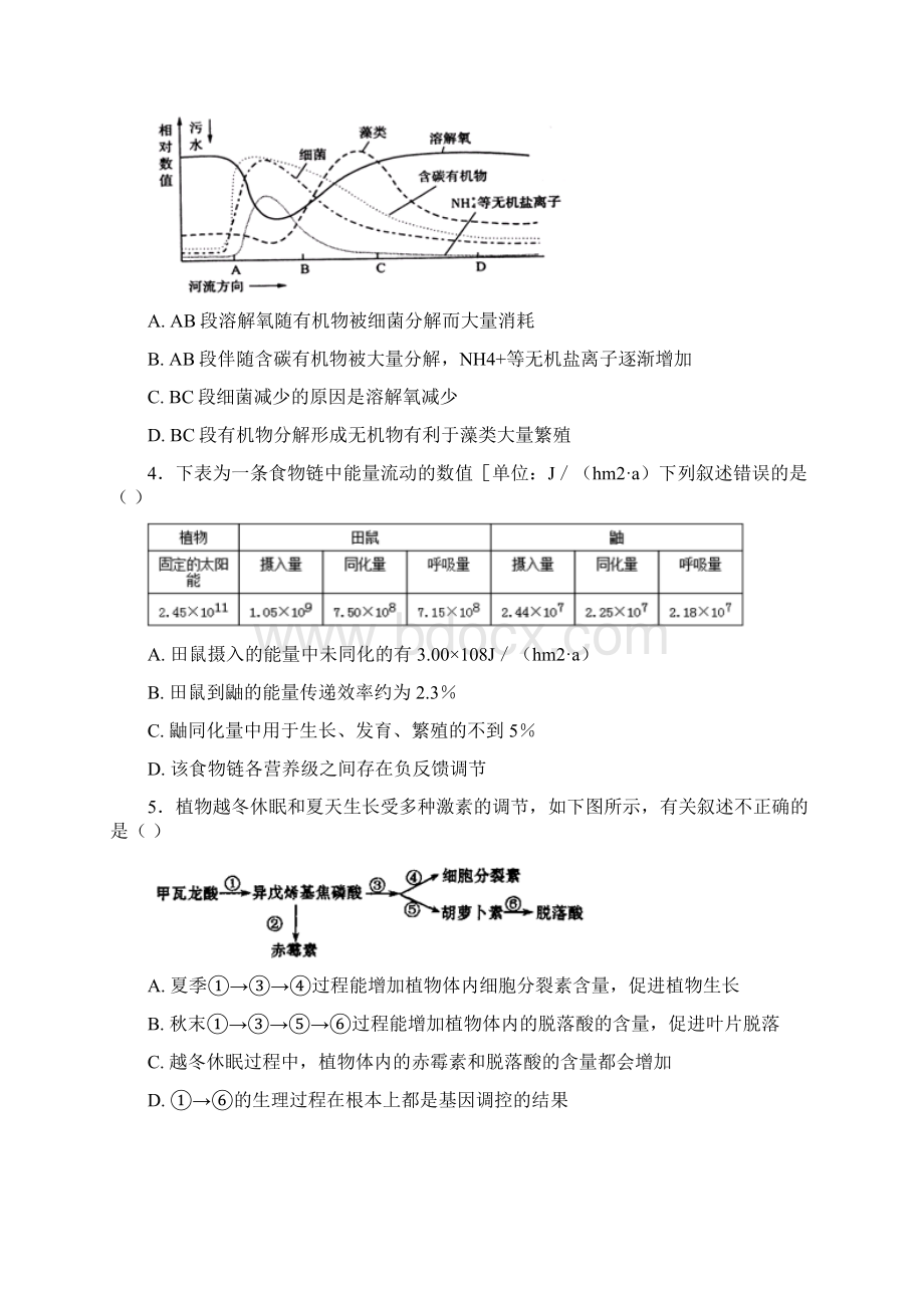 河北省定州中学学年高二下学期期中考试生物试题+Word版含答案.docx_第2页