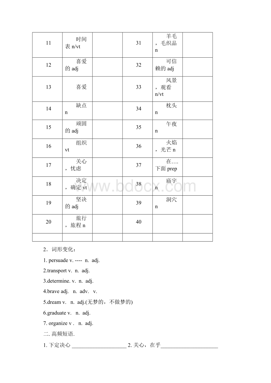 人教版高中英语必修1unit3 travel journal 全套预习和随堂练习及重难点含答案文档格式.docx_第2页