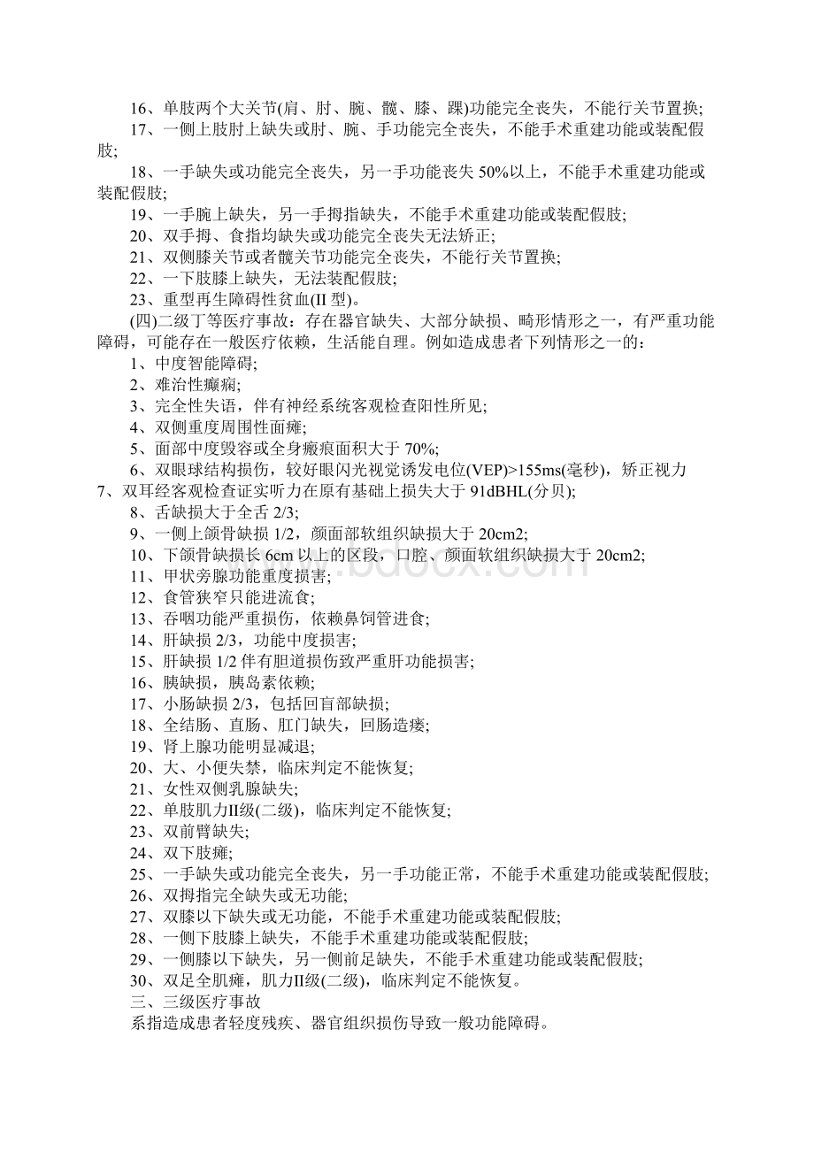 医疗事故伤残等级鉴定标准.docx_第3页