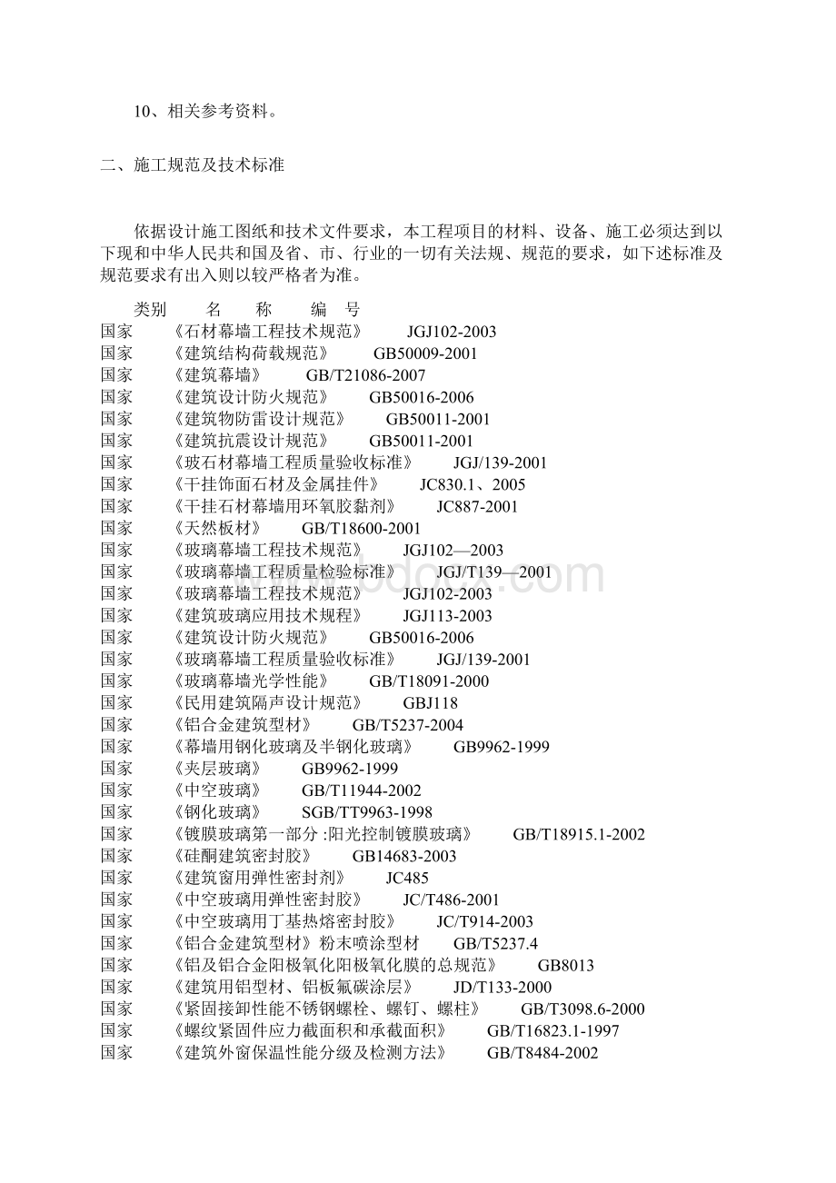 超荣大厦幕墙含雨篷施工组织设计方案.docx_第3页