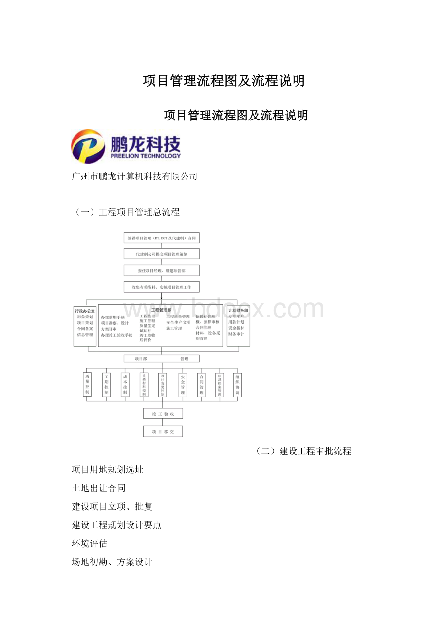 项目管理流程图及流程说明.docx