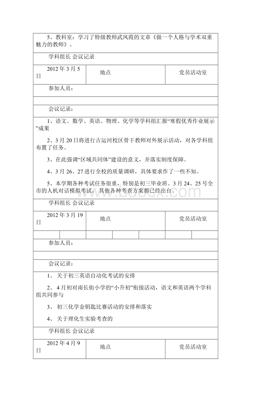 学科组长会议记录上半年doc.docx_第2页