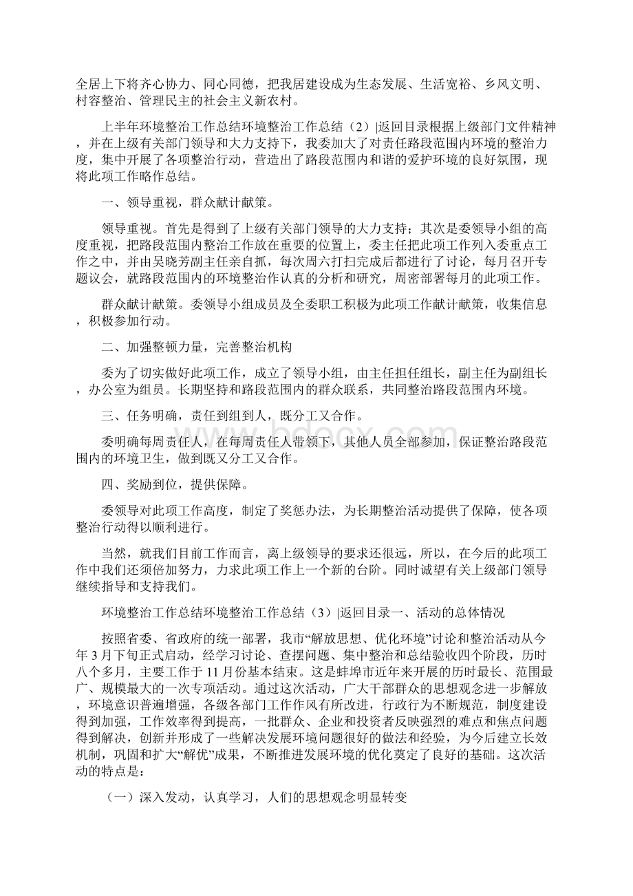 《环境整治工作总结4篇》Word格式文档下载.docx_第2页