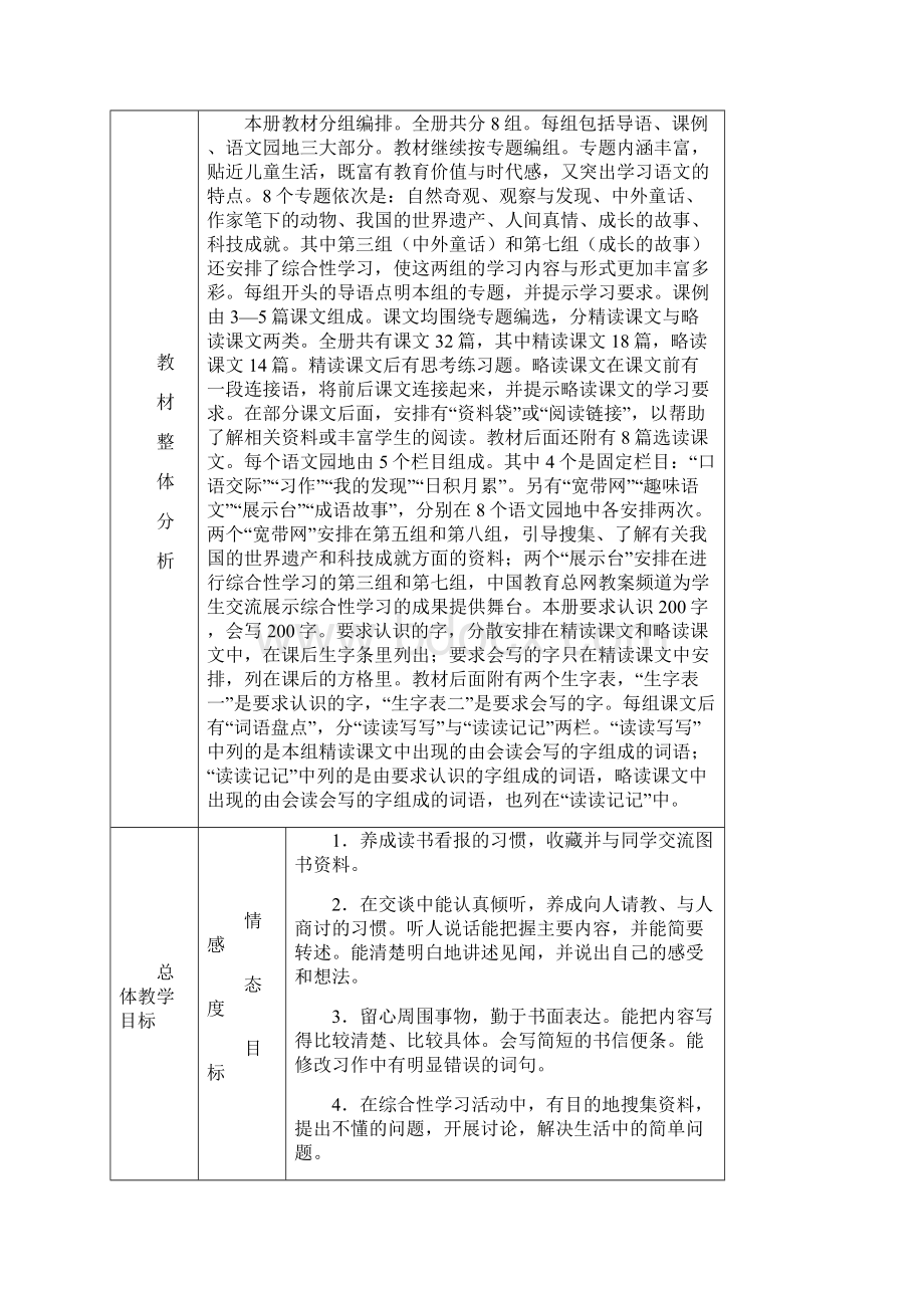 人教版小学四年级语文上册电子教案 全册Word文档下载推荐.docx_第2页