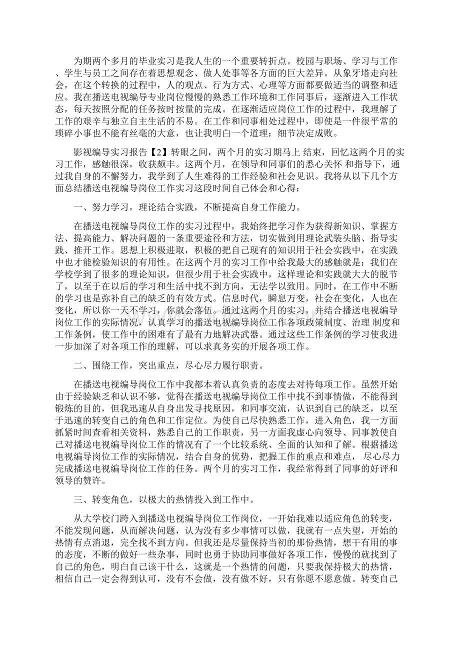 影视编导实习报告文档格式.docx_第3页