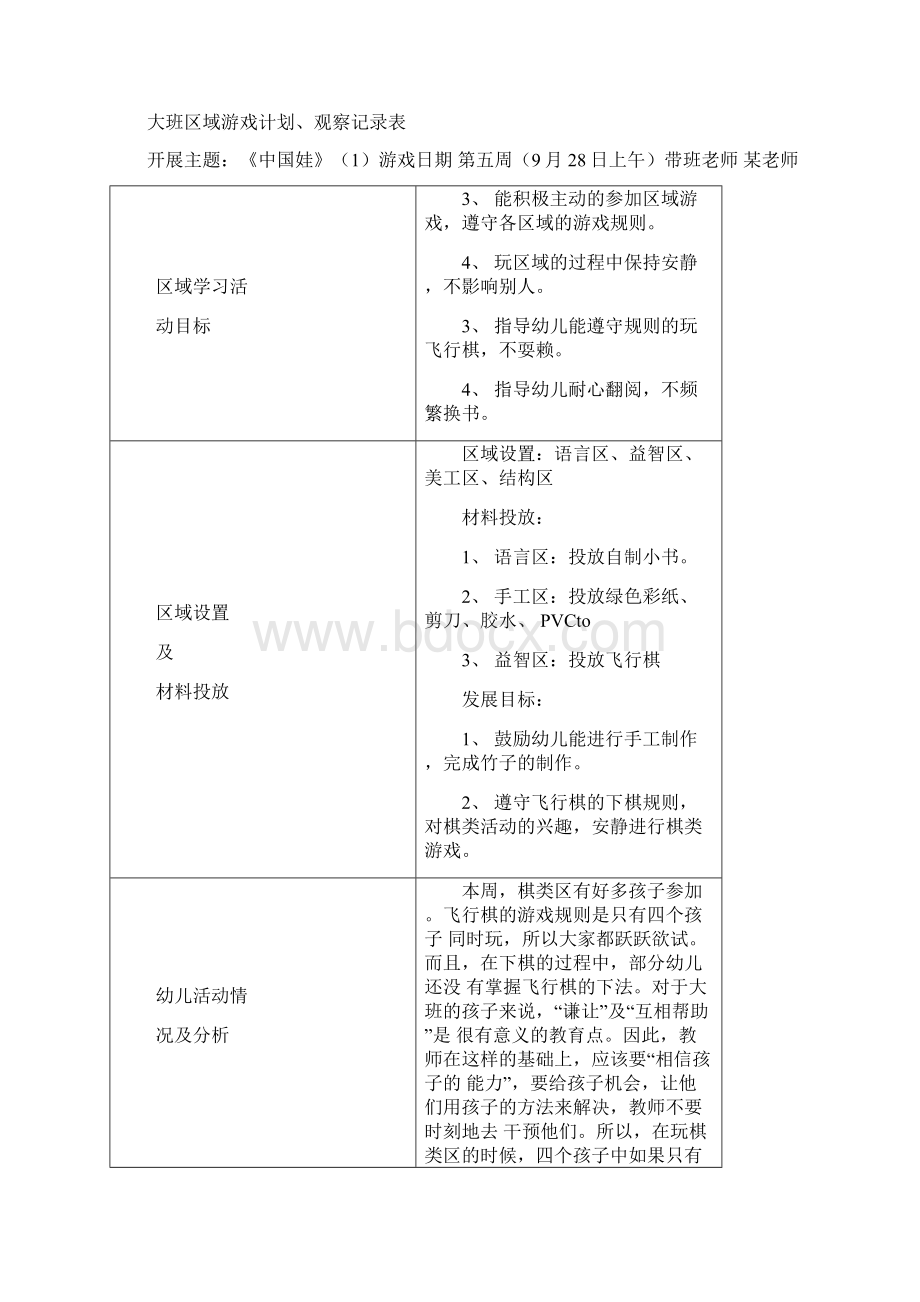 大班区域游戏观察记录篇.docx_第3页