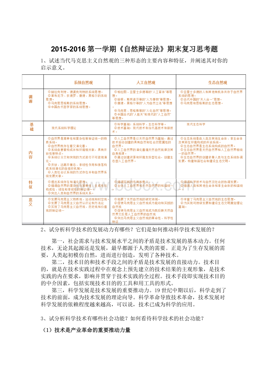 《自然辩证法》考试题答案Word文档格式.doc_第1页