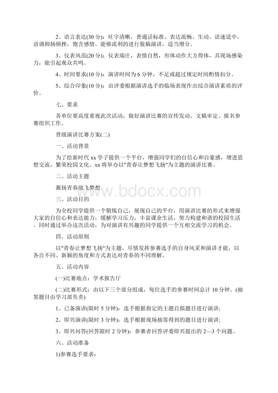 晋级演讲比赛的方案.docx_第2页