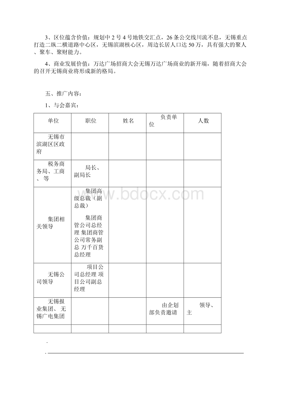 无锡滨湖区万达广场招商大会执行方案.docx_第3页