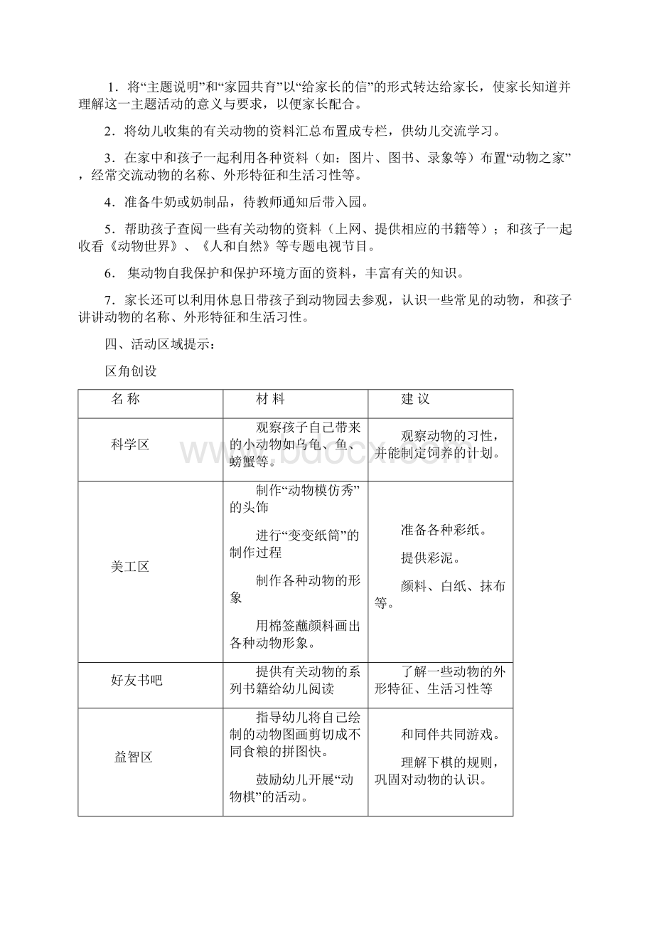 最新幼儿园大班建构式课程《动物我们的朋友》系列活动教案设计Word文件下载.docx_第2页