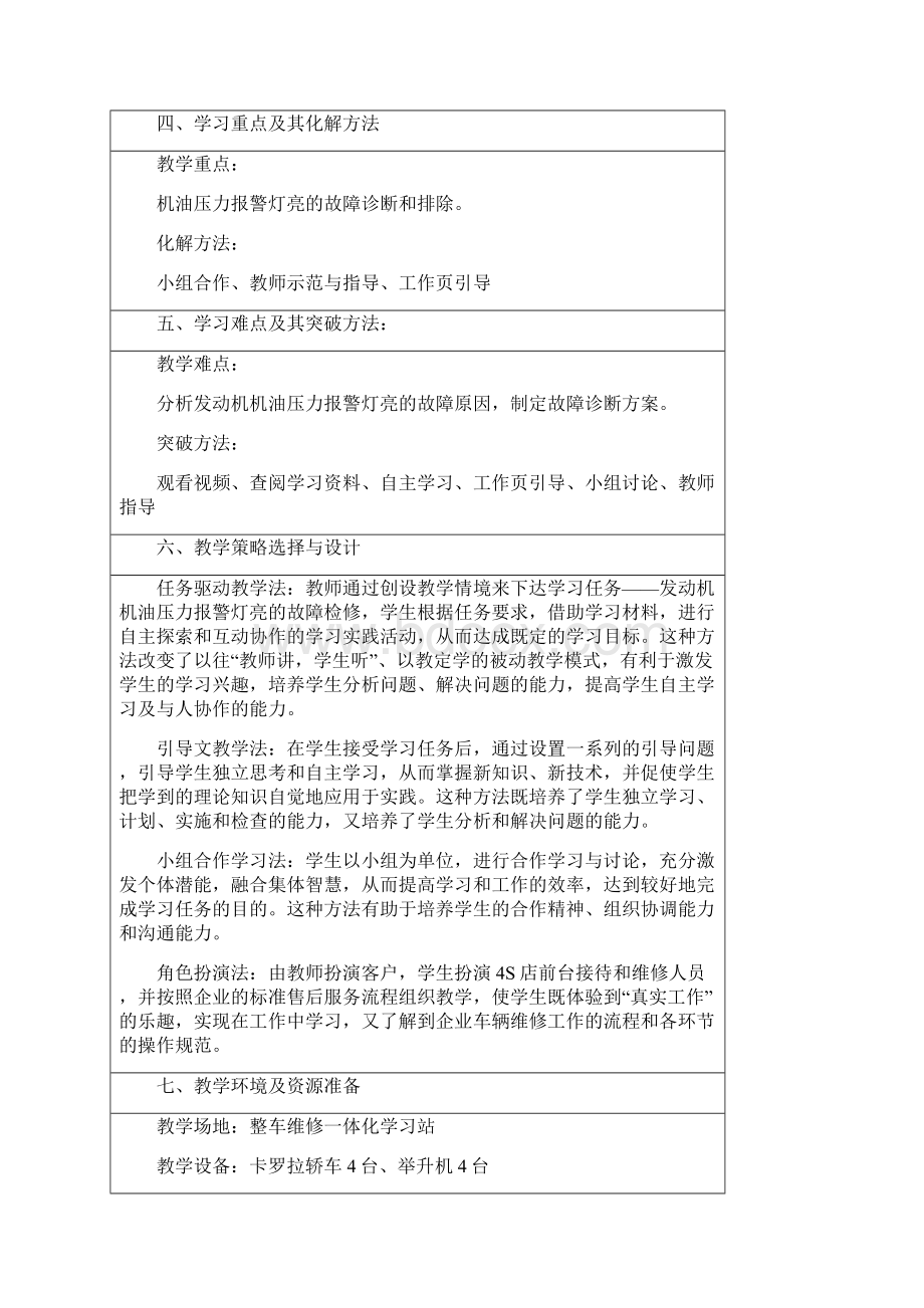 发动机机油压力报警灯亮的故障检修.docx_第2页