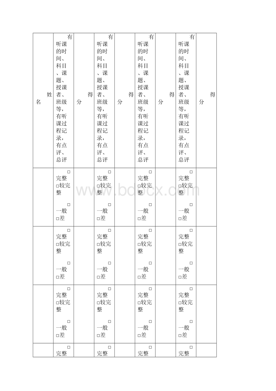 教案作业记录检查记录表Word格式文档下载.docx_第3页