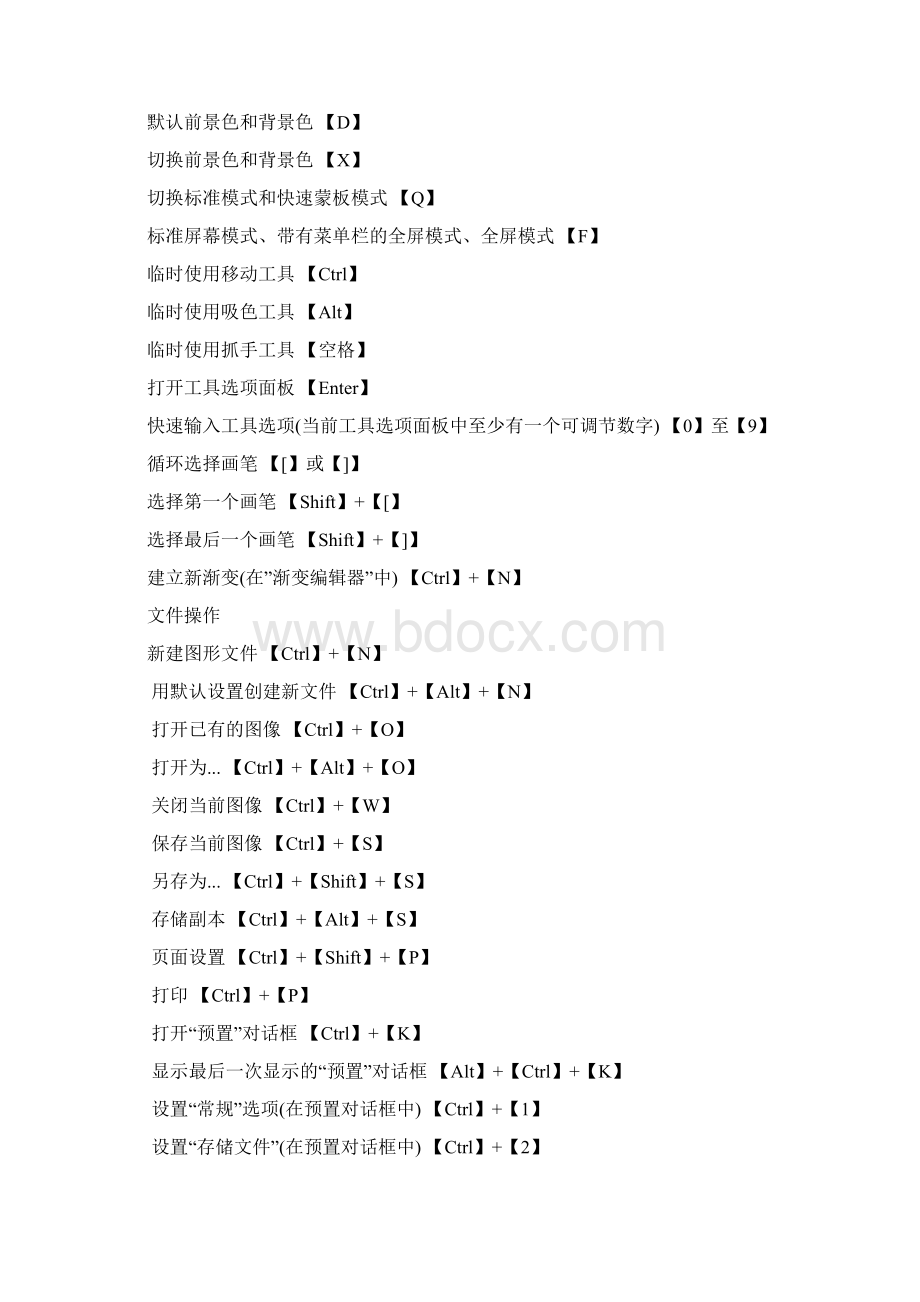 photoshop常用快捷键.docx_第2页