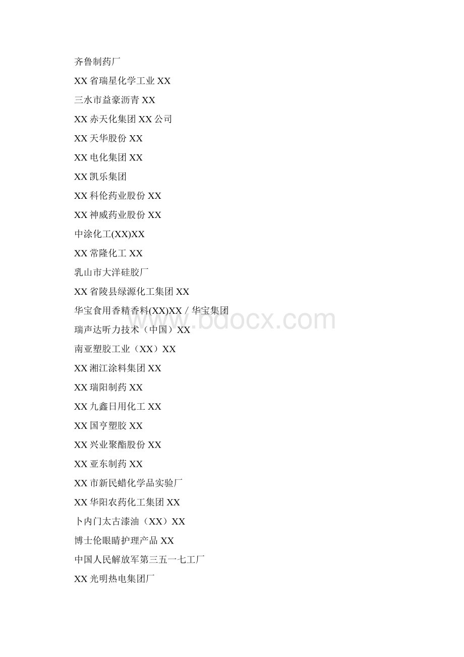 国内知名大型化工企业通讯录.docx_第2页