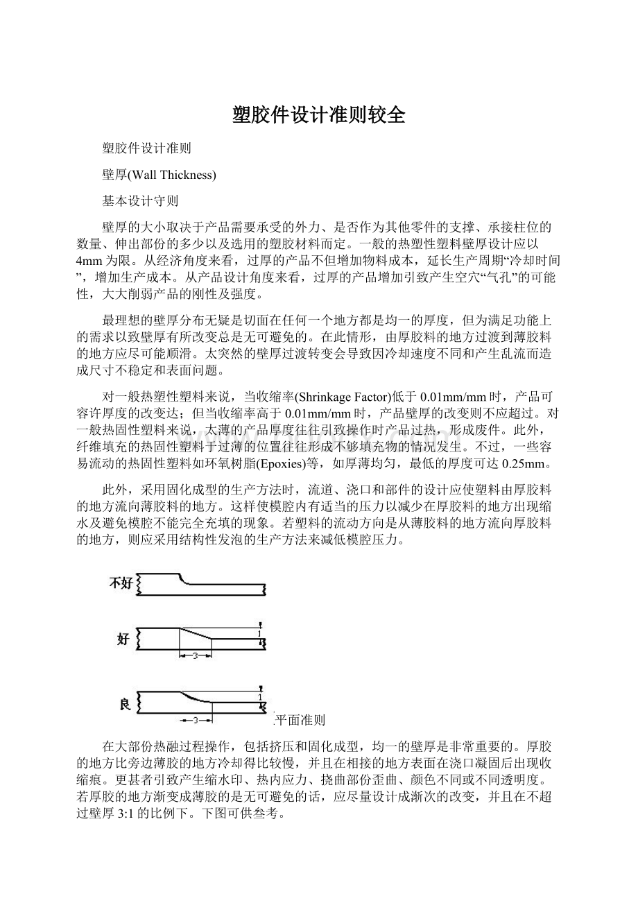 塑胶件设计准则较全文档格式.docx