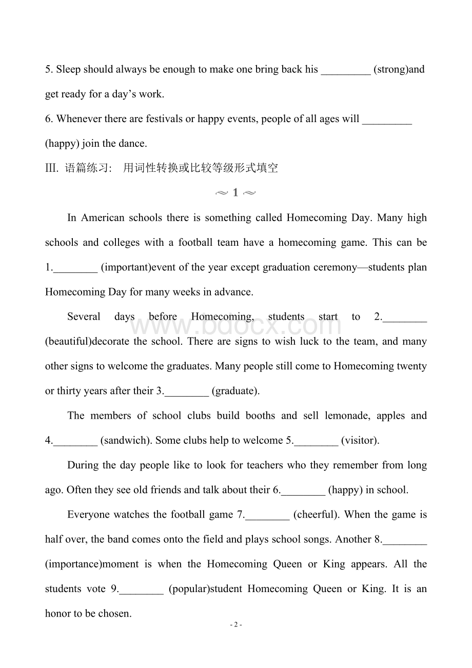 高中英语语法填空基础练习Word文档格式.doc_第2页