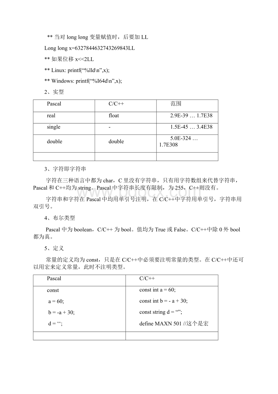 Pascal与C++对照整理版.docx_第3页