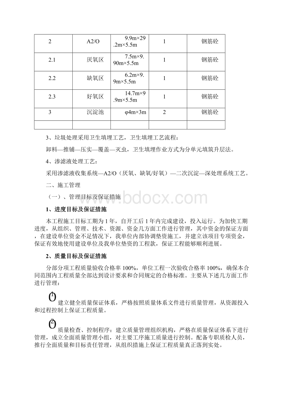 垃圾填埋场施工及运行管理实施计划方案Word下载.docx_第3页