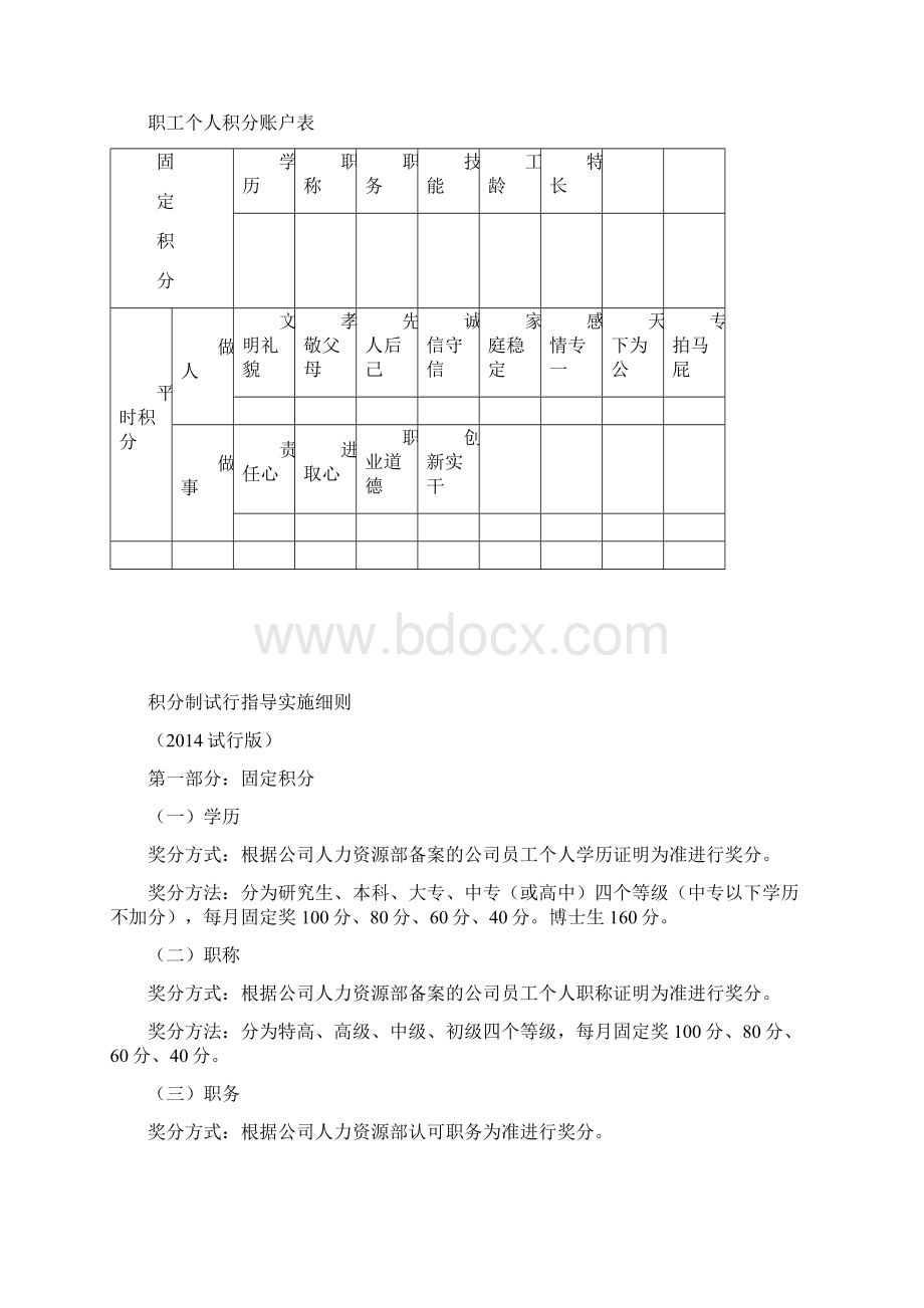 积分制管理实施方案和细则Word文件下载.docx_第3页