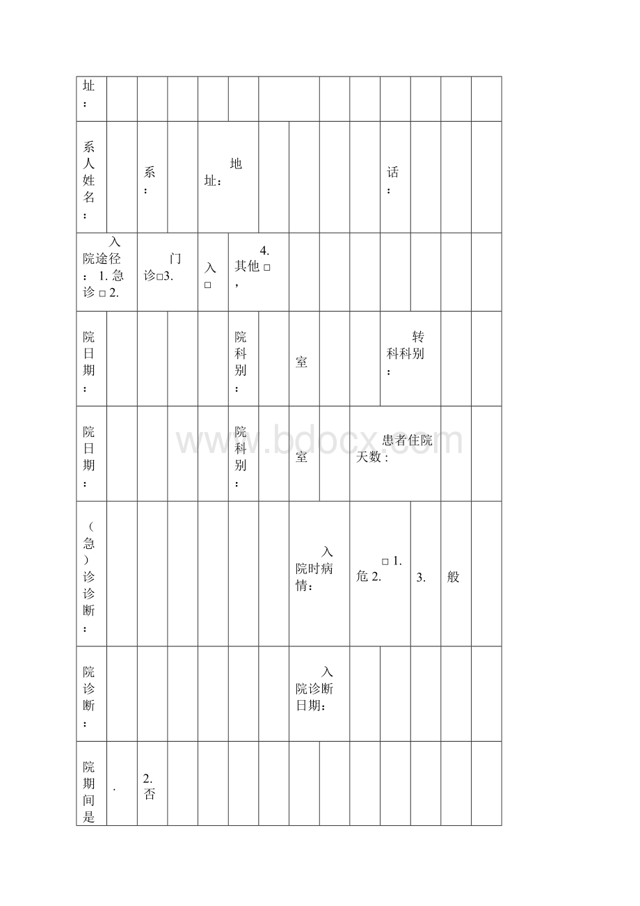 住院病案首页.docx_第2页