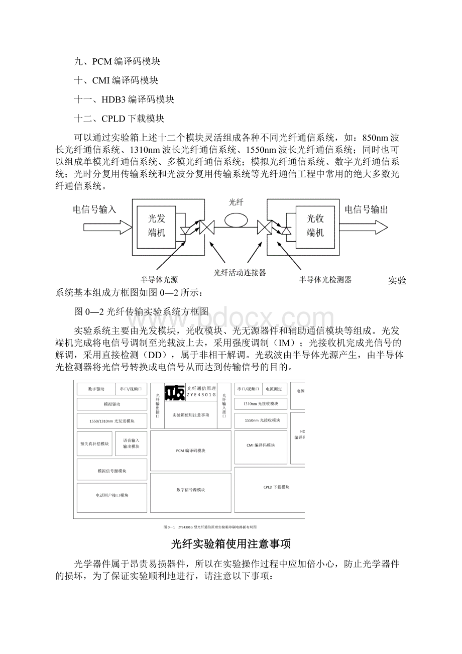 《光纤通信原理》实验指导书Word文件下载.docx_第2页