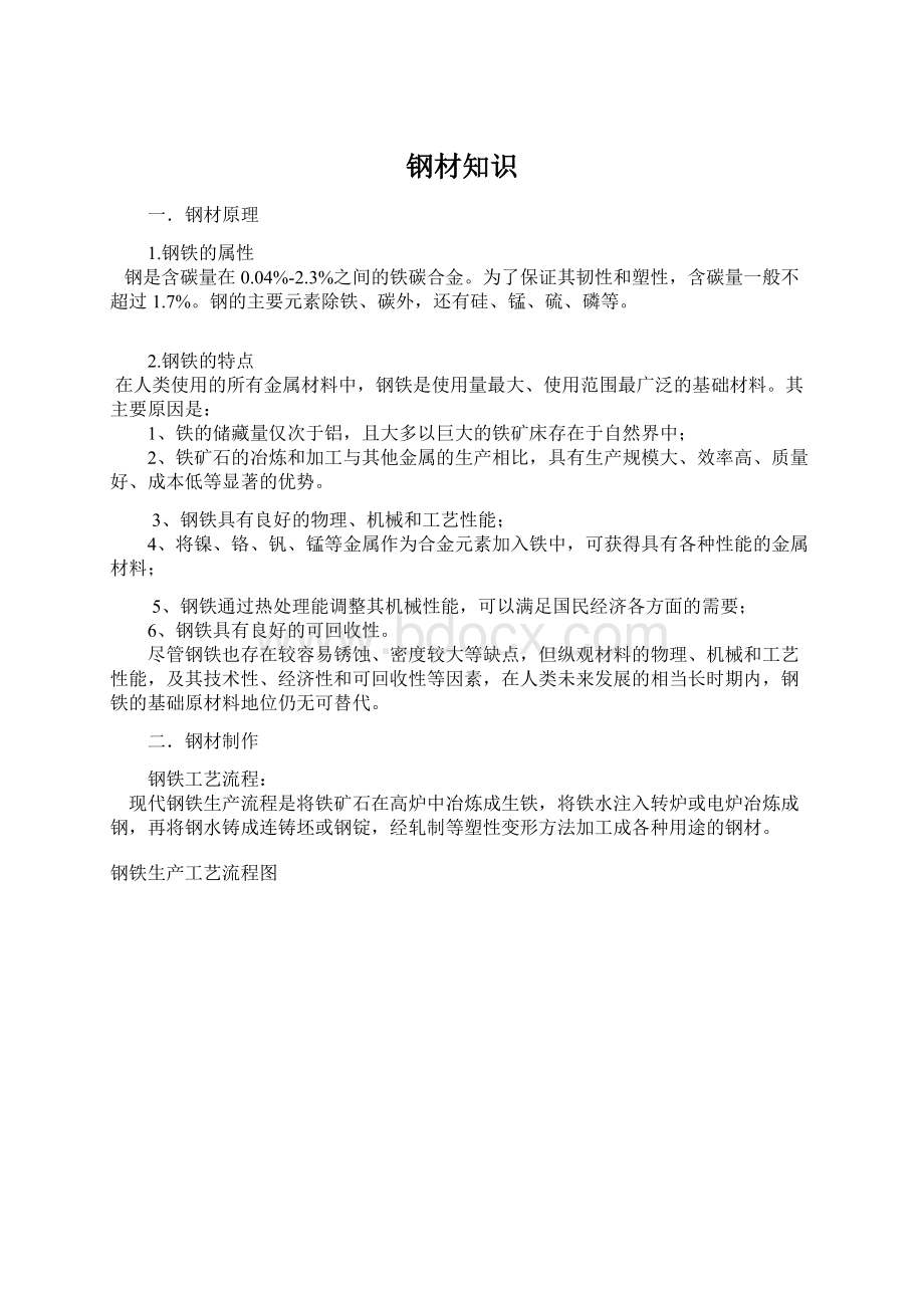 钢材知识Word格式文档下载.docx