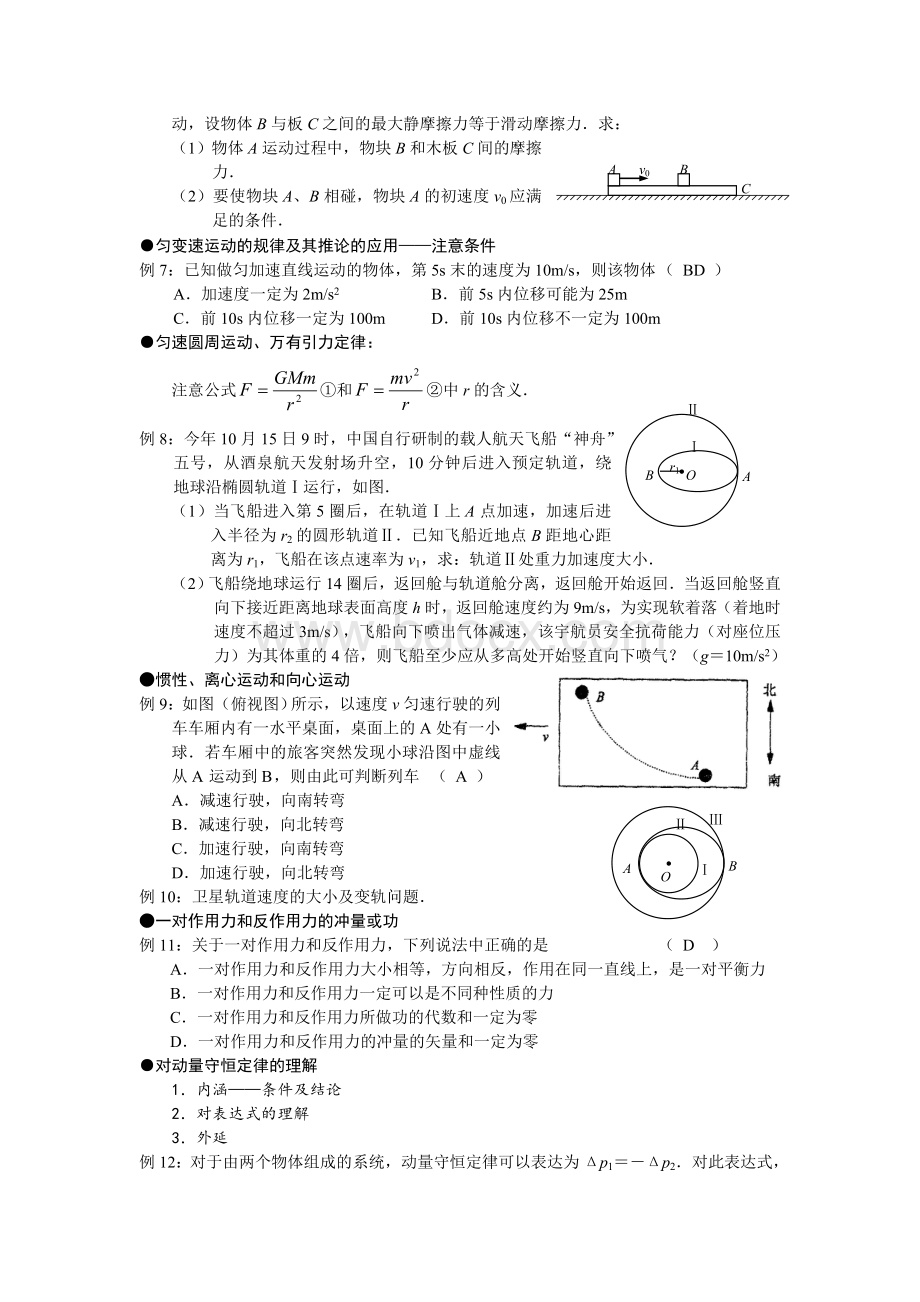 高三物理二轮复习专题教案(14个专题)上.doc_第3页