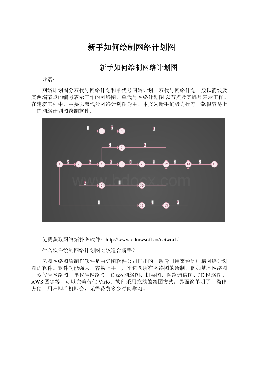 新手如何绘制网络计划图.docx_第1页