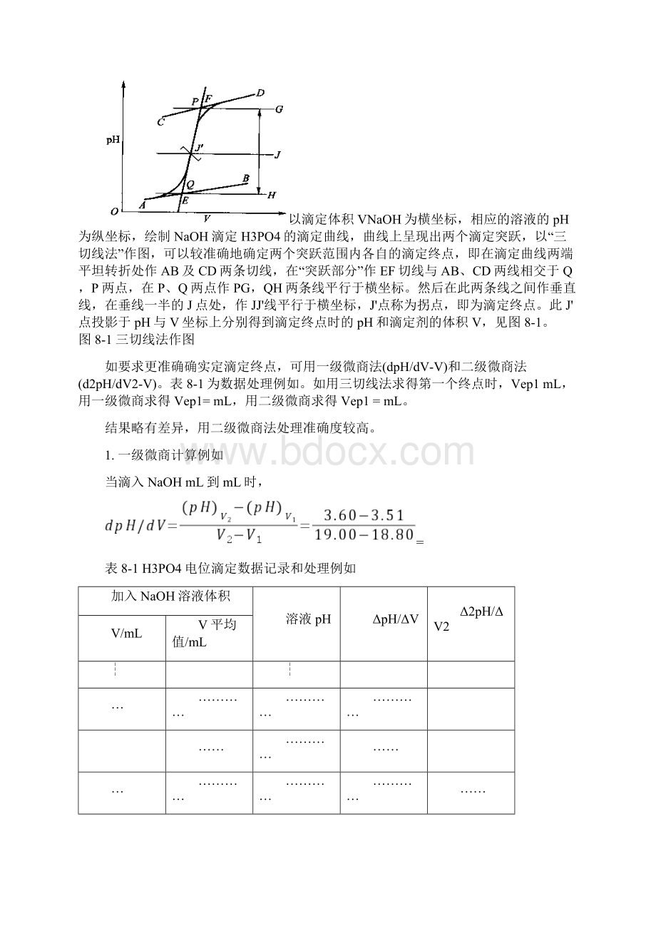 实验六磷酸的电位滴定Word文档下载推荐.docx_第2页