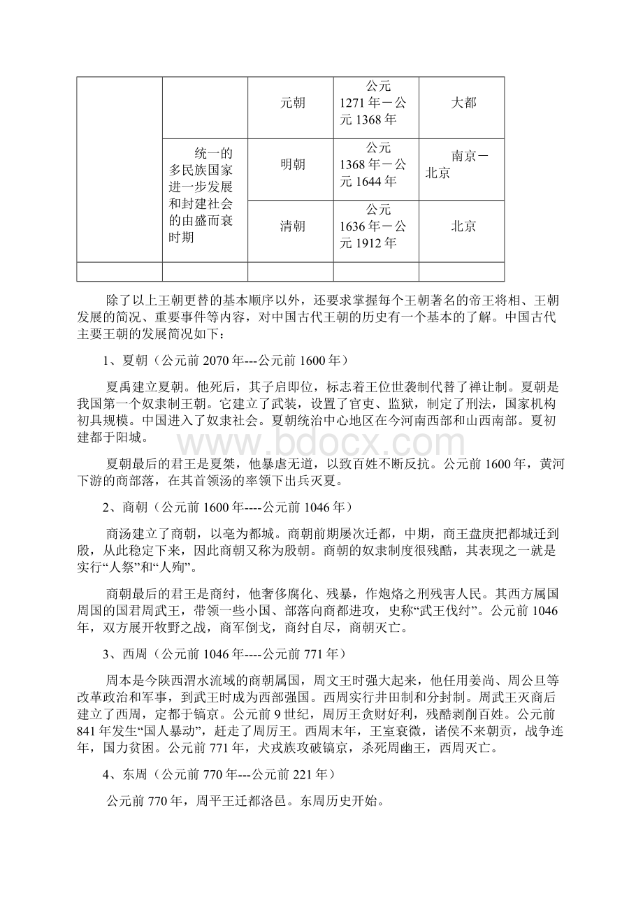 高考历史总复习 中国古代史对外关系基础知识专题一 中国古代的王朝更替Word格式.docx_第3页