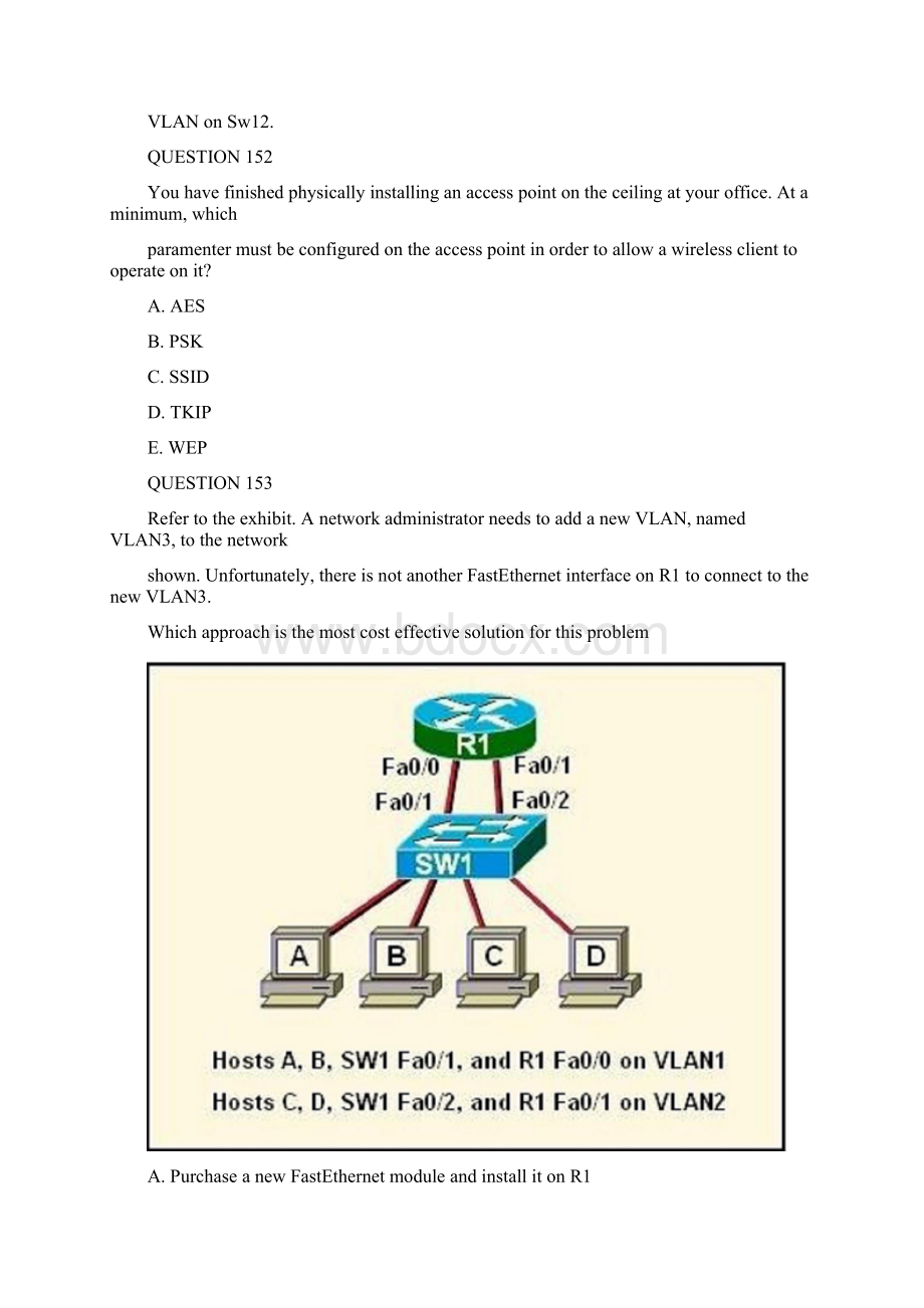 最新CCNA题库word版151200题Word文档格式.docx_第2页