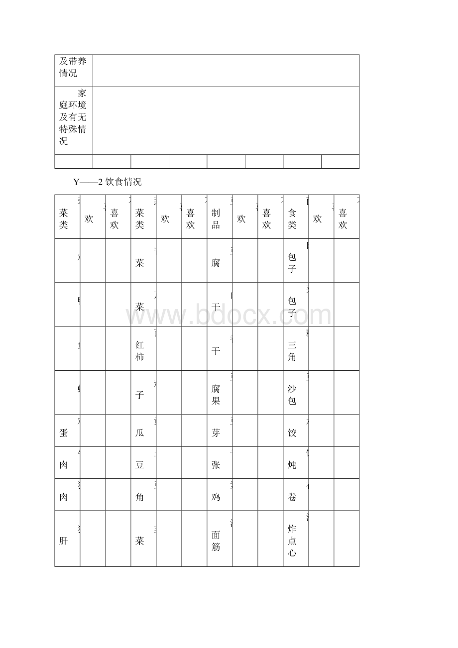 幼儿园专用表格大全 1Word格式文档下载.docx_第2页