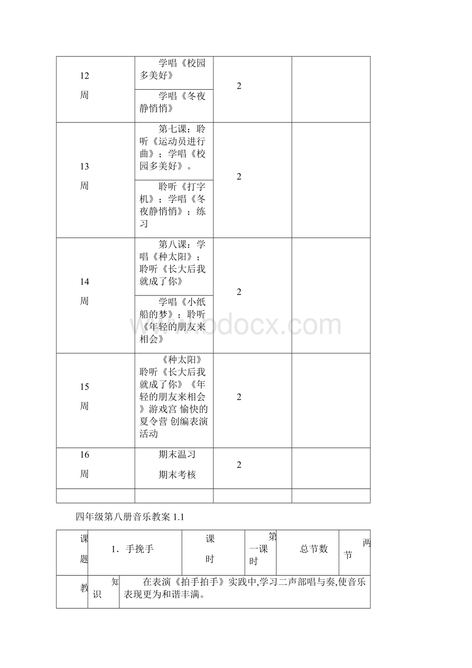 人音版小学四年级下册音乐教案全册doc.docx_第3页