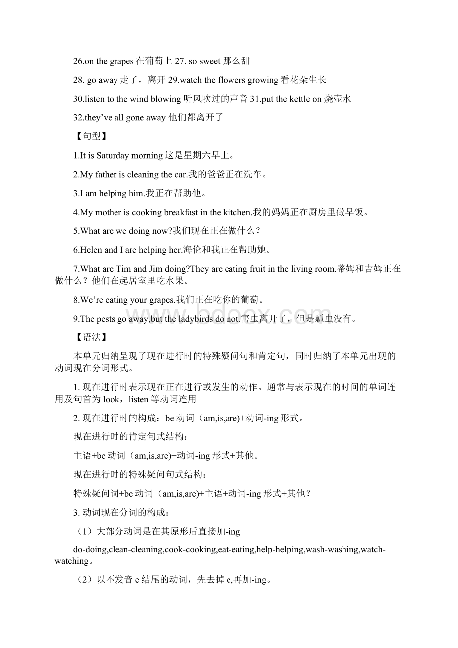 牛津译林版五年级英语下册5BUnit5单元重点知识总结和单元练习卷.docx_第2页