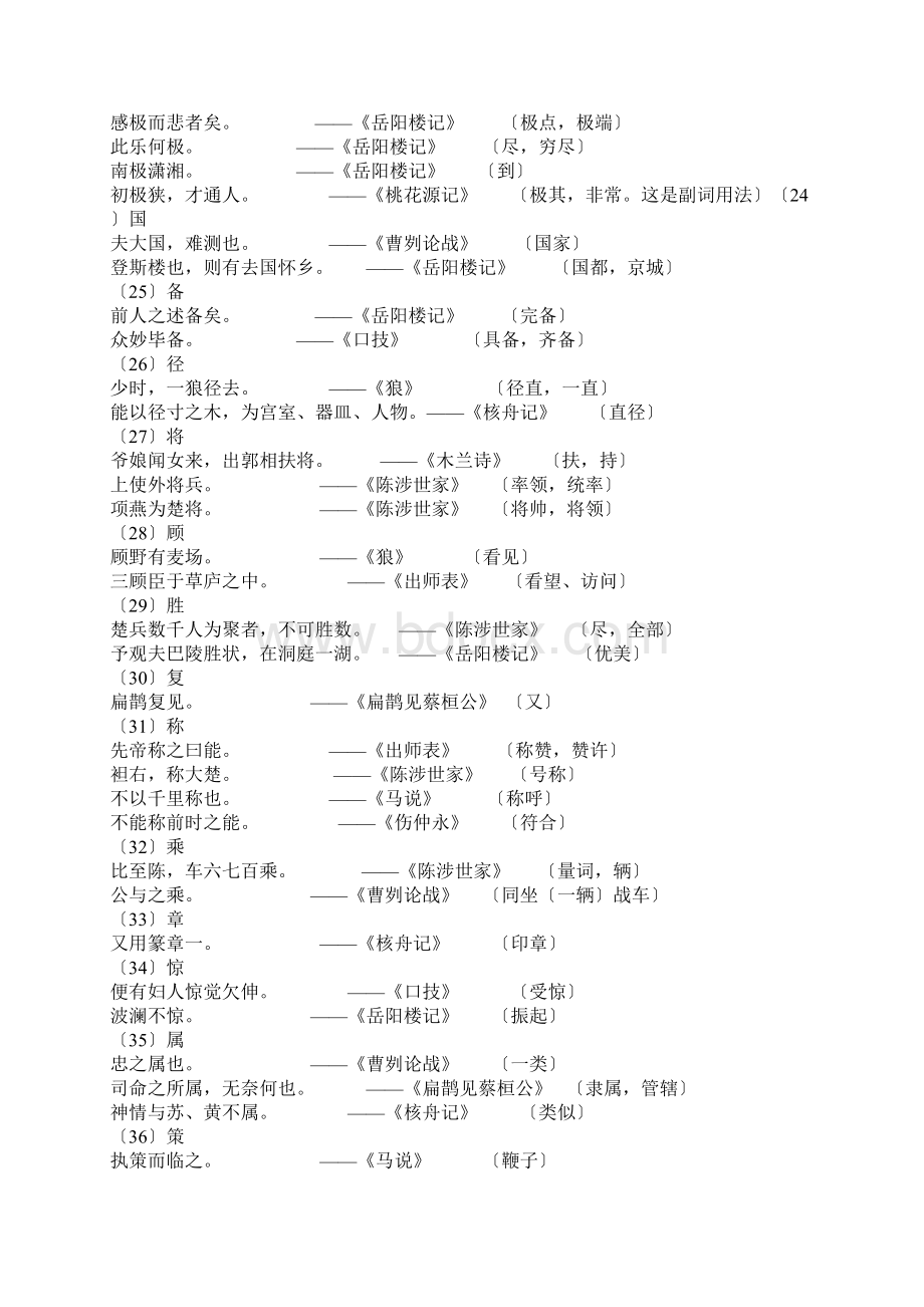 中考重点实词虚词积累Word文档下载推荐.docx_第3页