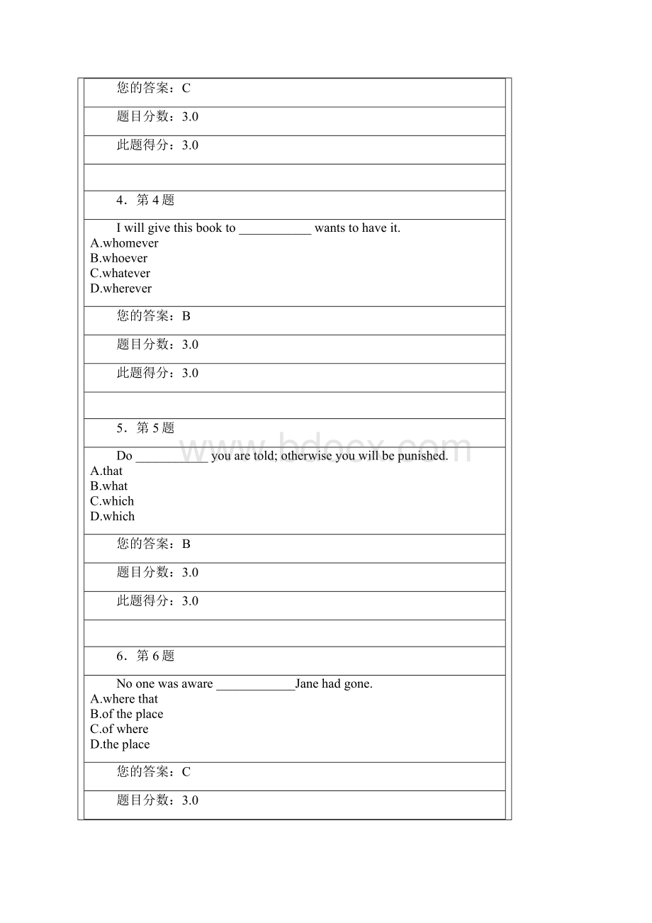 华南师范大学网络教育华师在线秋《大学英语精读2》在线作业总得分1000Word文档下载推荐.docx_第2页