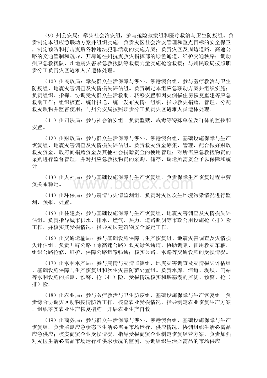 应急预案自治州地震应急预案Word文件下载.docx_第3页